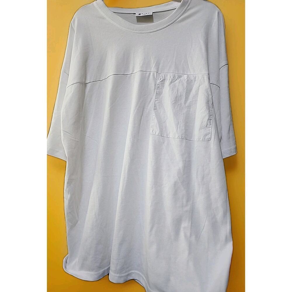 Oversized Fit Crisp White Shirt XL X-large‎ New A129 Excellent Cotton Soft